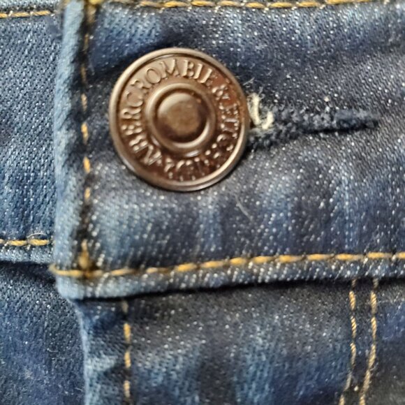 Abercrombie & Fitch Jeans Womens Size 6R Blue Ultra High Rise Super Skinny Denim - Picture 9 of 12